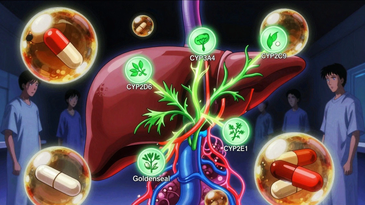 Goldenseal and Medications: What You Need to Know About Liver Enzyme Interactions