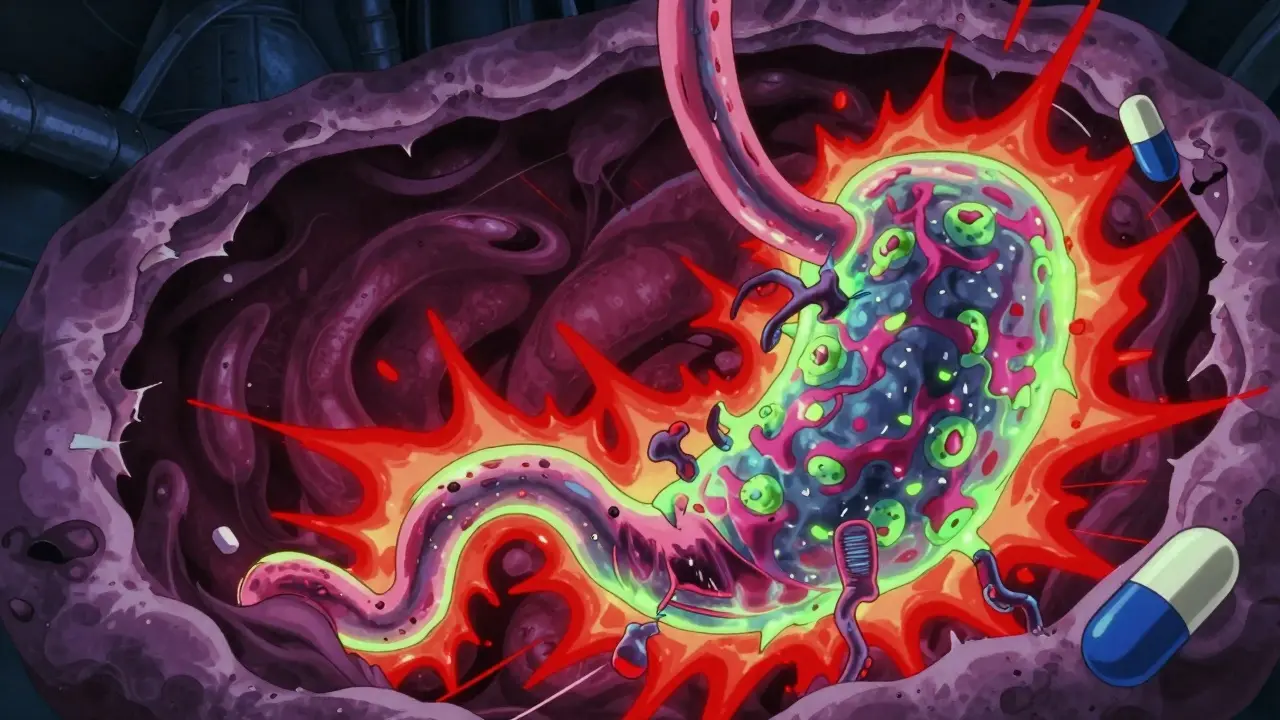 Peptic Ulcer Disease: What Causes It and How Antibiotics and Acid Reducers Fix It